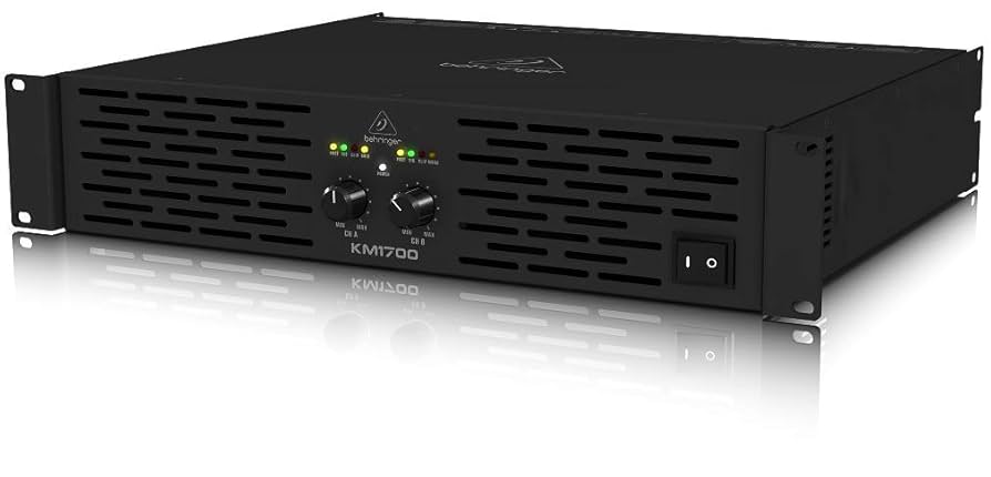 Behringer km1700 パワアンプ　動作確認済み　500w/8Ω Behringer KM1700 1700W 2-channel Power Amplifier | Sweetwater